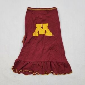 NWT All Star Dogs Minnesota Golden Gophers ruffle cheerleader dog shirt